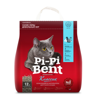 Комкующийся наполнитель Pi-Pi Bent Classic для кошачьего туалета