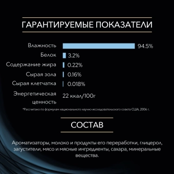 Пищевая добавка для кошек PRO PLAN® VETERINARY DIETS Hydra Care для увеличения потребления воды, в соусе