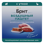 Ламистеры Brit Premium Воздушный паштет для собак мини пород с уткой