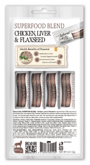 Лакомство Pettric Cherie крем-суп для кошек с курицей, куриной печенью и семянем льна