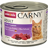 Консервы Animonda Carny Adult для кошек с говядиной и ягненком Консервы Animonda Carny Adult для кошек с говядиной и ягненком