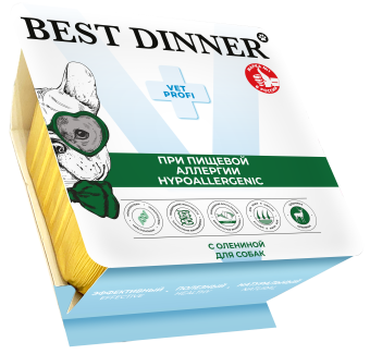 Ламистеры Best Dinner Vet Profi Exclusive Hypoallergenic для собак при пищевой аллергии с олениной