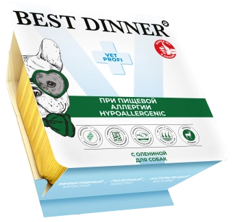 Ламистеры Best Dinner Vet Profi Exclusive Hypoallergenic для собак при пищевой аллергии с олениной
