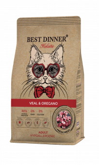 Корм Best Dinner Holistic Hypo Adult Cat Veal & Oregano для кошек гипоаллергенный с телятиной и орегано