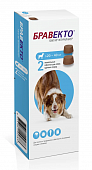 Таблетки от блох и клещей Бравекто 1000 мг. для собак 20-40 кг (2 таб/уп)