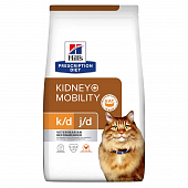 Сухой Корм Hill's Prescription Diet K/D+Mobility для кошек. Поддержание здоровья почек и суставов