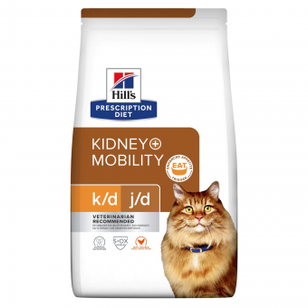 Корм Hill's Prescription Diet K/D+Mobility для кошек. Поддержание здоровья почек и суставов
