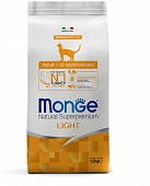 Сухой Корм Monge Cat Speciality Line Light для кошек, низкокалорийный, из индейки