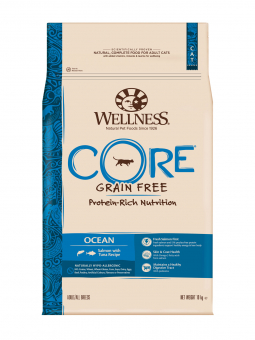 Корм Wellness Core для взрослых кошек из тунца с лососем