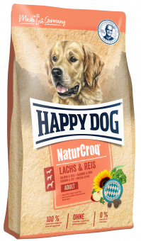 Корм Happy Dog NaturCroq Adult Salmon and Rice для взрослых собак всех пород с лососем и рисом