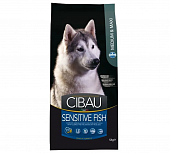 Сухой Корм Farmina Cibau Sensitive Fish Medium&Maxi для собак средних/крупных пород с рыбой