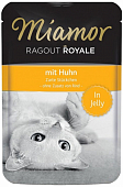 Паучи Miamor Ragout Royal для кошек с курицей в желе Паучи Miamor Ragout Royal для кошек с курицей в желе