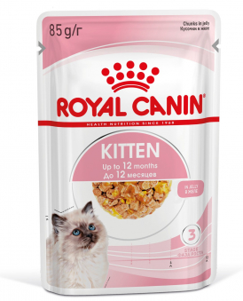Паучи Royal Canin Kitten Instinctive (в желе) для котят с 4 до 12  месяцев