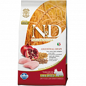 Сухой Корм Farmina N&D Adult Low Grain Mini низкозерновой для собак мелких пород курица и гранат Сухой Корм Farmina N&D Adult Low Grain Mini низкозерновой для собак мелких пород курица и гранат