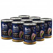 Банки Brit Premium by Nature для собак всех пород с чувствительным пищеварением с индейкой и тыквой