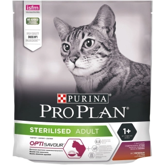 Сухой корм для кошек PRO PLAN Sterilised для стерилизованных кошек с уткой и печенью