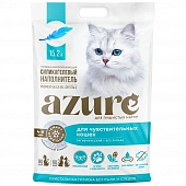 Гигиенический силикагелевый наполнитель Azure для чувствительных кошек без запаха Гигиенический силикагелевый наполнитель Azure для чувствительных кошек без запаха