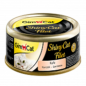 Банки GimCat Shiny Cat Filet Chicken филе для кошек из цыпленка