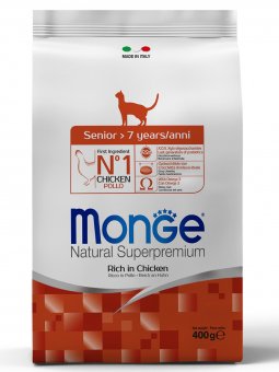 Корм Monge Cat Senior для пожилых кошек с курицей