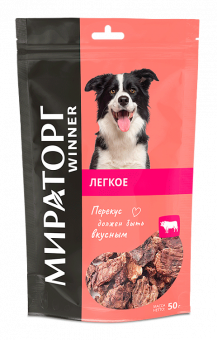 Лакомства Мираторг легкое говяжье мини для собак мелких пород