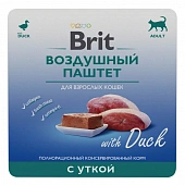 Ламистеры Brit Premium Adult Воздушный паштет для взрослых кошек с уткой