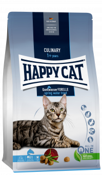Корм Happy Cat Culinary Quellwasser-Forelle для взрослых кошек с родниковой форелью
