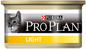 Консервы Pro Plan Light для взрослых кошек с избыточным весом с индейкой