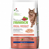 Сухой Корм Natural Trainer Cat Ideal Weight Adult Fresh White Meats для кошек склонных к набору веса со свежим белым мясом