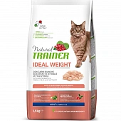 Сухой Корм Natural Trainer Cat Ideal Weight Adult Fresh White Meats для кошек склонных к набору веса со свежим белым мясом