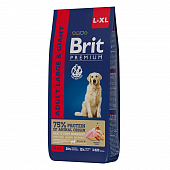 Сухой Корм Brit Premium Adult Large & Giant Dog для собак крупных и гигантских пород с курицей