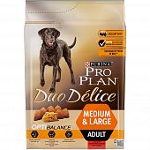 Сухой корм Pro Plan Duo Delice для взрослых собак средних и крупных пород, с высоким содержанием говядины