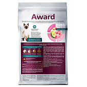 Сухой Корм Award Monoprotein для взрослых кошек с индейкой, яблоками и артишоками