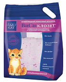 Антибактериальный силикагелевый наполнитель WC Closet Cat для кошачьего туалета