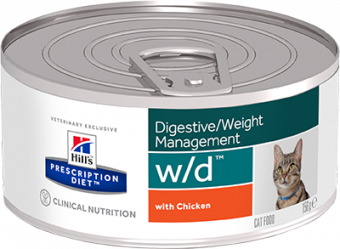 Консервы Hill's Prescription Diet W/D для кошек. Контроль веса