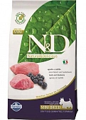 Сухой Корм Farmina N&D Adult Grain Free Mini беззерновой для собак мелких пород ягненок и черника Сухой Корм Farmina N&D Adult Grain Free Mini беззерновой для собак мелких пород ягненок и черника