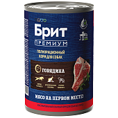Банки Brit Premium by Nature для собак всех пород с говядиной