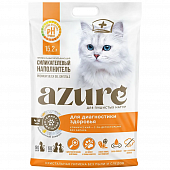 Силикагелевый наполнитель Azure для кошек для диагностики здоровья с ph-детекторами без запаха
