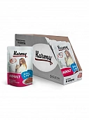 Паучи Karmy Adult Cat для взрослых кошек и котов с лососем в соусе Паучи Karmy Adult Cat для взрослых кошек и котов с лососем в соусе