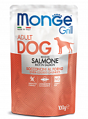 Паучи Monge Dog Grill для собак с лососем