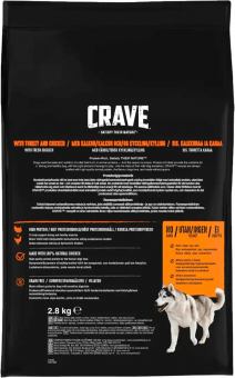 Корм Crave для взрослых собак с курицей и индейкой