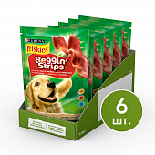 Лакомство Friskies Beggin’Strips для взрослых собак с ароматом бекона Лакомство Friskies Beggin’Strips для взрослых собак с ароматом бекона