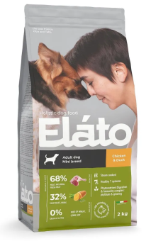 Корм Elato Holistic Adult Dog Mini Chicken & Duck для собак мелких пород с курицей и уткой