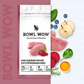 Сухой Корм Bowl Wow для стерилизованных кошек полнорационный с индейкой, курицей и...