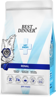 Корм Best Dinner Vet Profi Renal при острой или хронической болезни почек у взрослых кошек