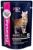 Eukanuba Adult Top Condition влажный рацион с кроликов в соусе для взрослых кошек