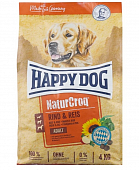 Сухой Корм Happy Dog NaturCroq Adult Beef and Rice для взрослых собак всех пород говядина с рисом