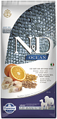 Сухой Корм Farmina N&D Adult Ocean Low Grain Medium&Maxi для собак средних и крупных пород треска с апельсином