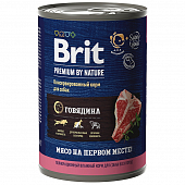 Банки Brit Premium by Nature для собак всех пород с говядиной