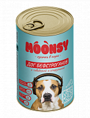 Банки Moonsy Дог Бефстроганов для собак с говядиной и спирулиной