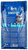 Сухой Корм Brit Premium Cat Sensitive для кошек с чувствительным пищеварением с ягнёнком